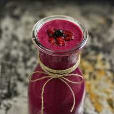 Przepis na Koktajl Burak & Jagody / Beet Berry Smoothie (raw vegan)