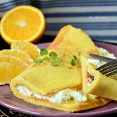 Przepis na Omlet pomarańczowy z pomarańczowym serkiem