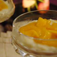 Przepis na Mleczny ryż z sosem z mango (ryż na mleku z mango)