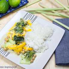 Przepis na Błyskawiczne, aromatyczne, zielone curry z cieciorką czyli tajska kuchnia w 25 minut!