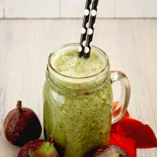 Przepis na Koktajl szpinak-gruszka-figa / Smoothie spinach - pear - fig