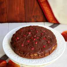 Przepis na Wegańskie, bezglutenowe ciasto orzechowo-czekoladowe / Vegan, gluten free penut-chocolate cake