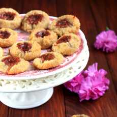 Przepis na Wegańskie, bezglutenowe ciasteczka jaglano-kokosowe / Vegan, gluten free coconut-millet cookies