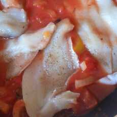 Przepis na Pikantna fladra w pomidorach prosto z patelni