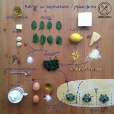 Przepis na Ravioli ze szpinakiem i pistacjami / Ravioli with spinach and pistachios