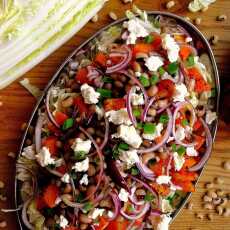 Przepis na Sałatka z dynią piżmową, fasolą i fetą / Butternut Squash Bean and Feta Salad