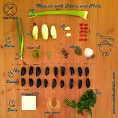 Przepis na Małże z selerem naciowym i chili / Mussels with Celery and Chilis