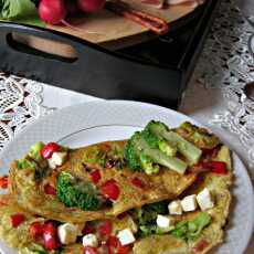 Przepis na Omlet z papryką i brokułem + śniadaniowa taca od My Gift Dna