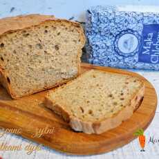 Przepis na Chleb pszenno - żytni z pestkami dyni wyrabiany mikserem