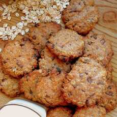 Przepis na Ciasteczka owsiane z czekoladą / Chocolate Chip Oatmeal Cookies