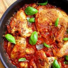 Przepis na Kurczak po włosku w sosie pomidorowym / Italian Braised Chicken
