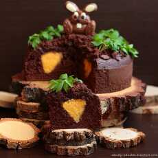 Przepis na Kakaowy tort z marchewką (bez glutenu, cukru białego, laktozy)