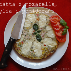 Przepis na Fritatta z mozarellą, bazylią i pomidorami