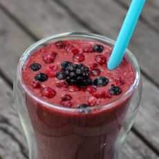 Przepis na Koktajl Owoce Leśne & Kokos / Berry Coconut Milk Smoothie (raw vegan)