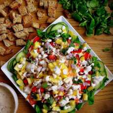 Przepis na Sałatka z kurczakiem i ananasem / Chicken Salad with Pineapple