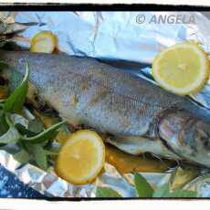 Przepis na Pstrąg z miętą - Trout Stuffed With Fresh Mint - Trota alla menta