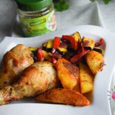 Przepis na Pałki z kurczaka z warzywami w marynacie aromatyczne zioła