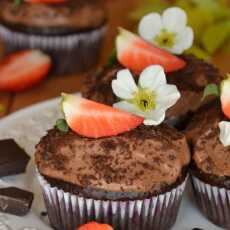 Przepis na Muffinki o smaku gorzkiej czekolady