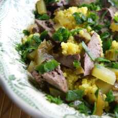 Sałatka z kaszą jaglaną i burak