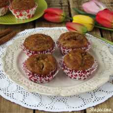 Przepis na Pełnoziarniste muffinki z rabarbarem