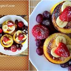 Przepis na Mini naleśniki (zdrowsza wersja) / Mini pancakes (healthy version)