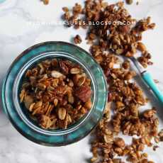 Przepis na Domowa granola z siemieniem lnianym