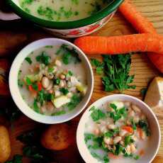 Przepis na Szybka zupa fasolowa / Quick White Bean Soup