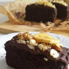 Przepis na Mocno czekoladowe ciasto jaglane z nerkowcem