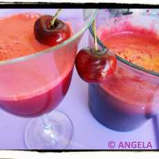 Przepis na Koktajl warzywno-owocowy - Vegetable And Fruit Drink - Spremuta di mele, carote e rape rosse