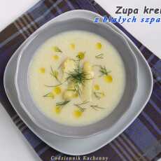 Przepis na Zupa krem z białych szparagów.