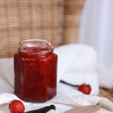 Przepis na Dżem truskawkowy z wanilią słodzony ksylitolem (bez cukru)