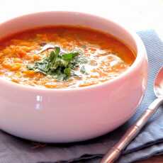 Przepis na Rozgrzewająca, aromatyczna zupa z czerwonej soczewicy