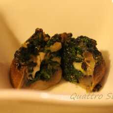 Przepis na Funghi ripieni con spinaci e mozzarella 