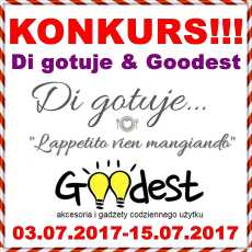 Przepis na KONKURS - Di gotuje & Goodest - do wygrania 3 bony na zakupy