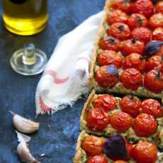 Przepis na Tarta z pomidorkami cherry
