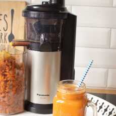 Przepis na SOK Z MARCHEWKI I MANGO. TEST URZĄDZENIA PANASONIC MJ-L500 SLOW JUICER