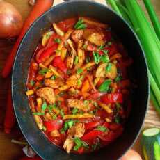 Przepis na Gulasz z indyka z warzywami / Summer Turkey Vegetable Stew