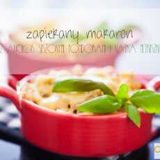 Przepis na Zapiekany makaron z anchois, suszonymi pomidorami i natką pietruszki