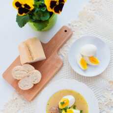 Przepis na Żurek na zakwasie z jajkiem i szynką