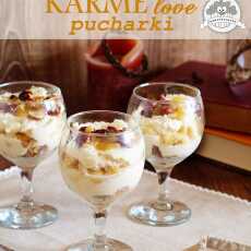 Przepis na KARMElove pucharki - mus czekoladowo-karmelowy z bananami i orzechami w miodzie
