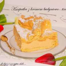 Przepis na Karpatka z kremem budyniowo - tiramisu.