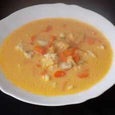Przepis na Zupa curry z kurczakiem, pędami bambusa i mlekiem kokosowym