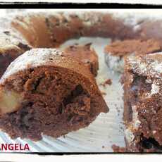 Przepis na Babka czekoladowa z gruszką - Chocolate & Pear Bundt Cake - Ciambellone cioccolato e pere