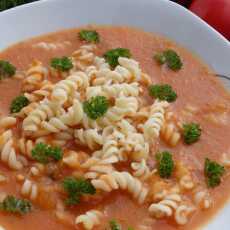Przepis na Gęsta zupa pomidorowa ze świeżych pomidorów