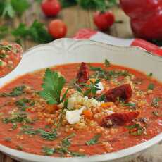 Przepis na Pomidorowo paprykowo serowy krem