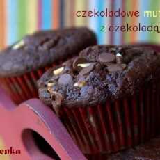 Przepis na Czekoladowe muffiny z czekoladą - co innego na jesienną słotę