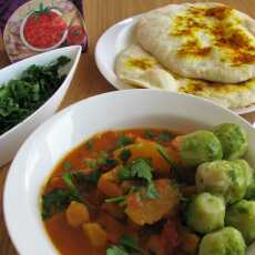 Przepis na Dyniowe curry z naan
