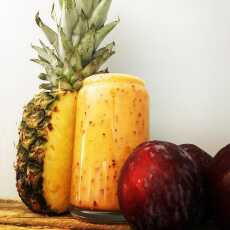 Przepis na Ananas + jabłko + śliwka + cytryna + imbir + kurkuma 