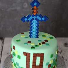 Przepis na TORT MIECZ MINECRAFT