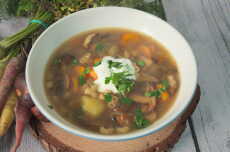 Przepis na Zupa ze świeżych grzybów, zupa grzybowa